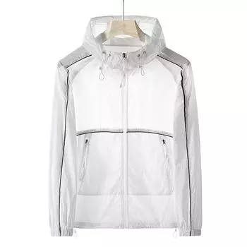 Летний негабаритный однотонный солнцезащитный костюм для мужчин с добавлением жира, свободная и легкая кожаная куртка с капюшоном для толстяка 8XL