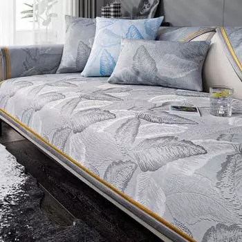 Летний нескользящий чехол для дивана из ледяного шелка 1/2/3, универсальный нескользящий чехол для дивана, подлокотника, спинки дивана, полотенце, модный чехол для дивана 70x70cm 1pcs