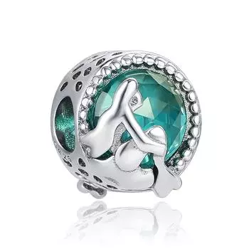 Летний Новый 925 Серебро Шарм Fit Fusion Оригинальный Браслет Женщины DIY Ювелирные Изделия Синий Океан Шарик Сверкающий Подвеска Черепаха Висячий Подарок