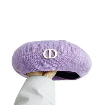 Летний новый берет с английскими буквами женский берет дышащий регулируемый шляпа художника шляпа тыква