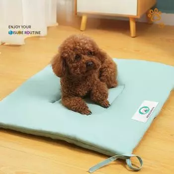 Летний новый квадратный коврик для сна домашних животных, будка и гнездо для кошек, универсальный однотонный коврик для собак на все времена года, устойчивый к царапинам S 35*25