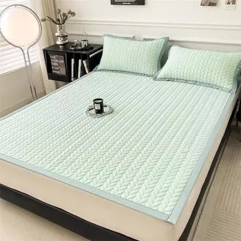 Летний новый латексный комплект из трех предметов: летний спальный коврик, латексная простыня, охлаждающий матрас, коврик из вискозного волокна, покрывало, матрас для домашнего оскорбления 90*200cm Bed mat