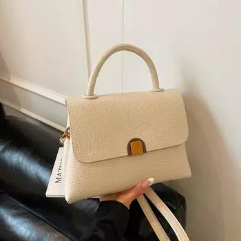 Летний новый модный тренд простая текстура портативная на плечо через плечо женская сумка