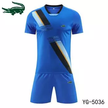 Летний новый мужской и женский брендовый футбольный баскетбольный тренировочный комплект с вышивкой, спортивный комплект для бега M