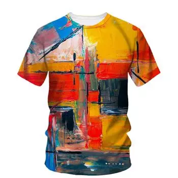 Летний новый мужской удобный универсальный топ с круглым вырезом, популярный модный повседневный спортивный стиль с коротким рукавом большого размера S