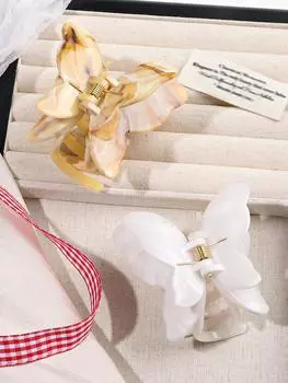 Летний Новый Трехмерный Зажим-краб для волос в виде бабочки для женщин Средний Зажим-акула Полусобранные волосы Завитые волосы Аксессуары для волос