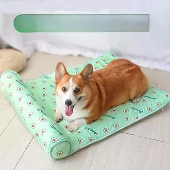 Летний охлаждающий коврик для домашних животных, удобный, непромокаемый коврик для кошек, коврик для собак, вакуумная упаковка :L 60X80cm