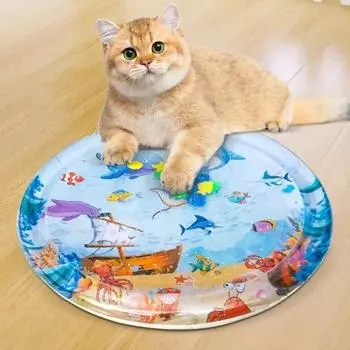 Летний охлаждающий коврик для кошек, утолщенная подушка для воды для домашних животных, питомник для щенков и кошек, охлаждающий, холодный, сенсорный коврик для игр с водой, товары для животных