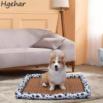 Летний охлаждающий коврик Удобные дышащие лежанки для собак Будка для сна щенков Успокаивающая корзина для кошек Товары для животных Нескользящие маленькие коврики 30x40cm