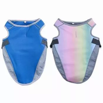 Летний охлаждающий жилет для собак, охлаждающее пальто, уличная солнцезащитная куртка, одежда, освежающая крутая одежда для собак, одежда для домашних животных S