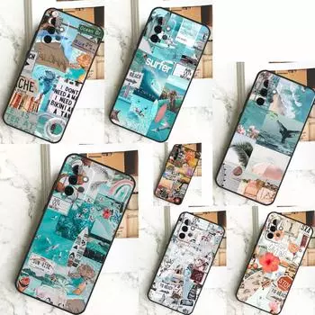 Летний пляжный чехол-коллаж для Samsung Galaxy A54 A34 A14 A15 A35 A55 A52 A32 A12 A51 A71 A33 A23 A13 A53, чехол Samsung A34 5G