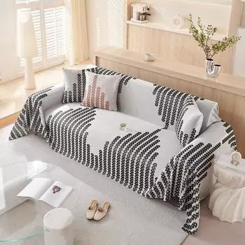 Летний прохладный цельный чехол из искусственной кожи из ледяного шелка для дивана-полотенца, который можно стирать в машине, не царапающий чехол для дивана, универсальный универсальный чехол 180*130CM