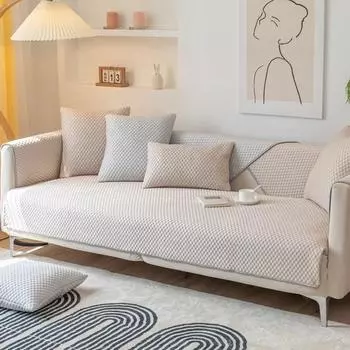 Летний прохладный чехол для дивана для гостиной, материал из ледяного шелка, коврик для дивана, универсальный нескользящий чехол для дивана, диванное полотенце, 1 шт. A 70x70cm 1pc