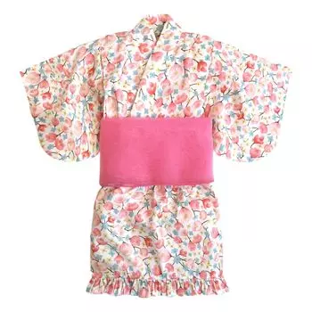 Летний японский фестиваль фейерверков Оби Юката HF12 [SLINX] Юката, Девочки, Дети, Девочки, Младенец, Дети, Фестиваль, Лето, Одежда, Юката, Детский розовый