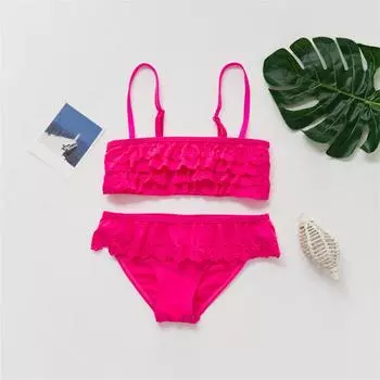 Летний слитный купальник для девочек - Купальники 11