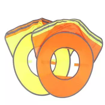 Летний солнцезащитный козырек, защитная каска, щиток для шеи, светоотражающие поля шляпы, светоотражающий чехол для строителей B