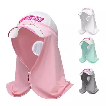 Летний солнцезащитный крем для гольфа Ice Silk, шейный платок, бейсбольная кепка, прохладная дышащая маска с эластичными принадлежностями для гольфа синий