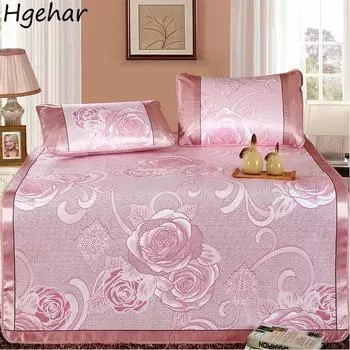 Летний спальный коврик Ice Silk, простыни для спальни, удобные, дышащие, складные, роскошные, современные, классные, покрывала для дома 90x200cm