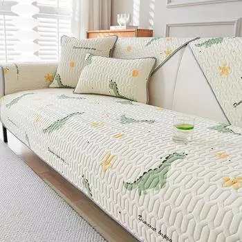 Летний спальный коврик из латекса, подушка для дивана, летняя нескользящая подушка, простая современная гостиная, полностью покрытая тканью 70*70cm