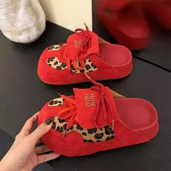 Летний стиль, модный и универсальный, один педаль, ленивая волокуша, толстоподошвенный маленький человек увеличивает рост и носит женскую сумку на носке и полушлепанцы. 35