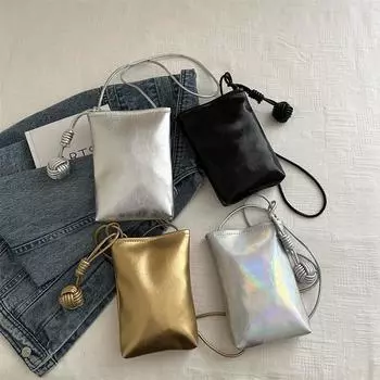 Летний стиль, новая модная лазерная личность, повседневная и свежая летняя сумка через плечо для мобильного телефона, маленькая квадратная сумка для женщин