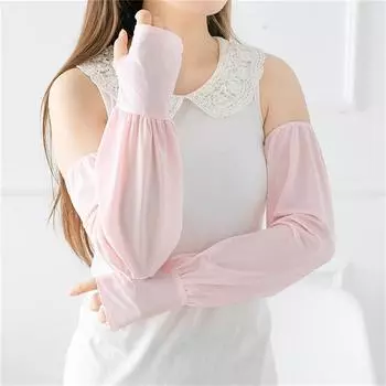 Летний свободный солнцезащитный крем, рукав из ледяного шелка, длинный рукав с защитой от ультрафиолета, рукав, перчатка, рукав со льдом one size