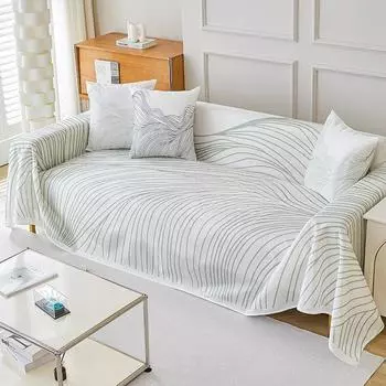 Летний тканевый чехол для дивана, простой современный чехол для дивана из ледяного шелка, чехол для дивана с защитой от царапин, прохладный на ощупь чехол для дивана, чехол для дивана 180*130CM