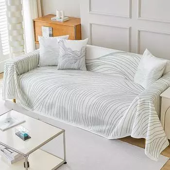 Летний тканевый чехол для дивана, простой современный чехол для дивана из ледяного шелка, чехол для дивана с защитой от царапин, прохладный на ощупь чехол для дивана, чехол для дивана 180*130CM