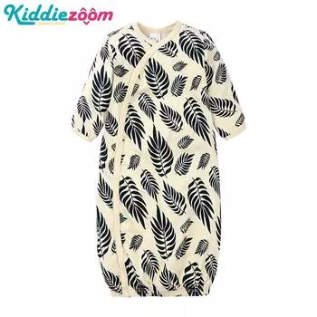 Летний тонкий детский спальный мешок для новорожденных, домашняя одежда для малышей, противоударное одеяло, пеленание, 0-18 месяцев 9-12Months