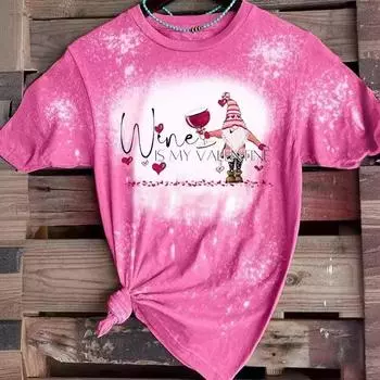 Летний топ с круглым вырезом и 3D-принтом, модные повседневные женские футболки с короткими рукавами XS