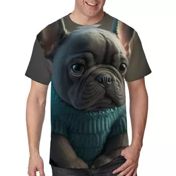 Летний топ с круглым вырезом и принтом в виде животных 3D, модные повседневные футболки с короткими рукавами для мужчин S