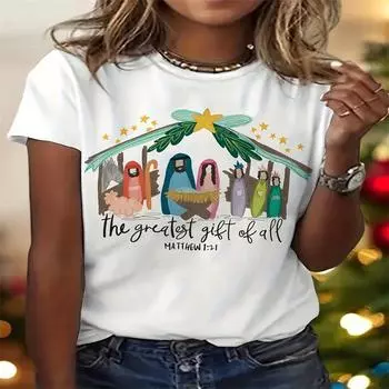 Летний топ с круглым вырезом и принтом, модные повседневные милые женские футболки из чистого хлопка с короткими рукавами S