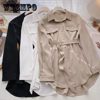 Летний топ, женские туники, рубашки, женские рубашки, блузки, топы, шикарная женская блузка с длинным рукавом XXXL чёрный