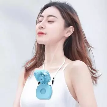 Летний удобный ремешок USB перезаряжаемый небольшой вентилятор с зеркалом для макияжа бесшумный ручной складной настольный многодиапазонный электрический вентилятор розовый