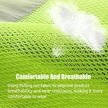 Летний унисекс светоотражающий жилет безопасности с карманами и молнией из прочного сетчатого материала, идеально подходит для строительных рабочих на открытом воздухе