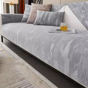 Летний универсальный чехол для дивана из шенилла с одуванчиком, чехол для дивана, чехол для гостиной, нескользящий чехол для дивана 70X70cm 1pc