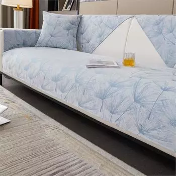 Летний универсальный чехол для дивана из шенилла с одуванчиком, чехол для дивана, чехол для гостиной, нескользящий чехол для дивана 70X70cm 1pc