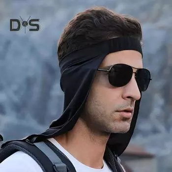 Летний велосипедный шейный платок с защитой от солнца и ультрафиолета, дышащий, эластичный, для мужчин и женщин, для спорта на открытом воздухе, для рыбалки, охлаждающий, шейный платок, щиток-протектор темно-серого