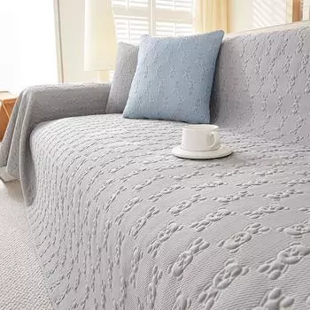 Летний высококачественный чехол для дивана из ледяного шелка, полотенце, легкая роскошная подушка для дивана, нескользящий чехол для дивана, все включено 180*130cm