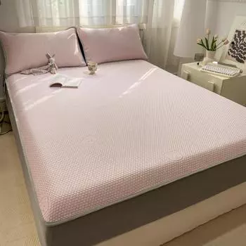 Летний жаккардовый холодильник из ледяного шелка, комплект из 3 предметов, шапочки с обивкой, можно стирать в машине 1.2m зелёный