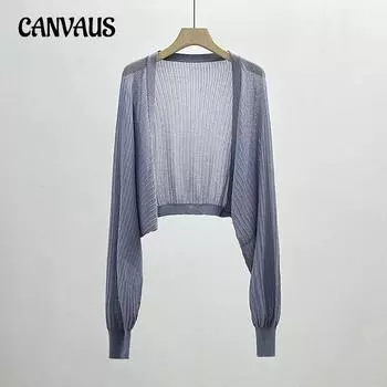 Летний женский кардиган из ледяного шелка размера плюс, вязаный солнцезащитный кардиган, топы, куртка, парусиновая толстовка с капюшоном L чёрный