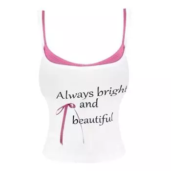 Летний женский комплект 2000-х годов, сексуальный комплект из 2 предметов, повседневные тонкие укороченные топы Y2k, пикантные горячие девушки, сладкие корсетные топы с буквами, верхняя одежда, модный жилет, шикарный XS белый