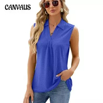 Летний женский жилет с лацканами, однотонная свободная повседневная футболка без рукавов, майка S розовый