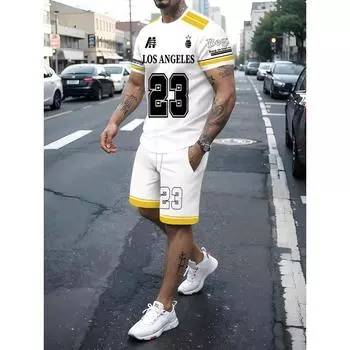 Летняя баскетбольная рубашка мужской костюм дышащий повседневный модный уличный мужской удобный мягкий S