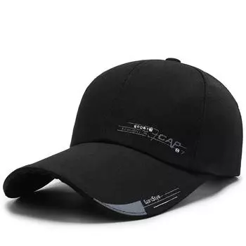 Летняя бейсболка, простая кепка для бега, парусиновая шляпа с увеличенными полями, мужская шляпа для рыбалки с козырьком и большими полями Adjustable