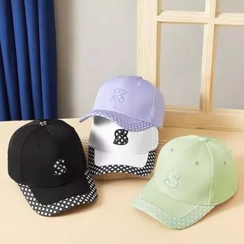 Летняя бейсболка с новыми буквами и вышивкой, женская спортивная шапка на открытом воздухе, мужская простая модная кепка с утиным язычком M56-59cm чёрный