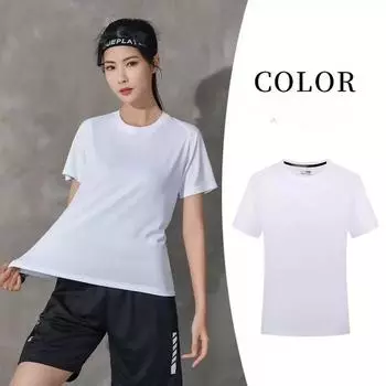 Летняя быстросохнущая футболка на заказ с круглым вырезом, спортивная с коротким рукавом для мужчин и женщин, повседневная пляжная ткань S белый