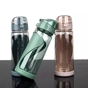 Летняя чашка для воды, устойчивая к падениям, двухслойная пластиковая чашка высокого качества, спортивная портативная креативная студенческая чашка, космическая чашка 501-600ml