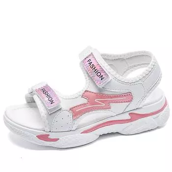 Летняя детская мода легкие сандалии для отдыха на открытом воздухе на толстой подошве пляжная обувь тапочки женская обувь обувь для девочек 32