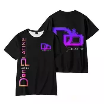 Летняя детская одежда для взрослых, хип-хоп-тренд, футболки с коротким рукавом, топы, свободная уличная одежда, популярный рэпер JuL, новый альбом, 3D футболки 170 бежевый